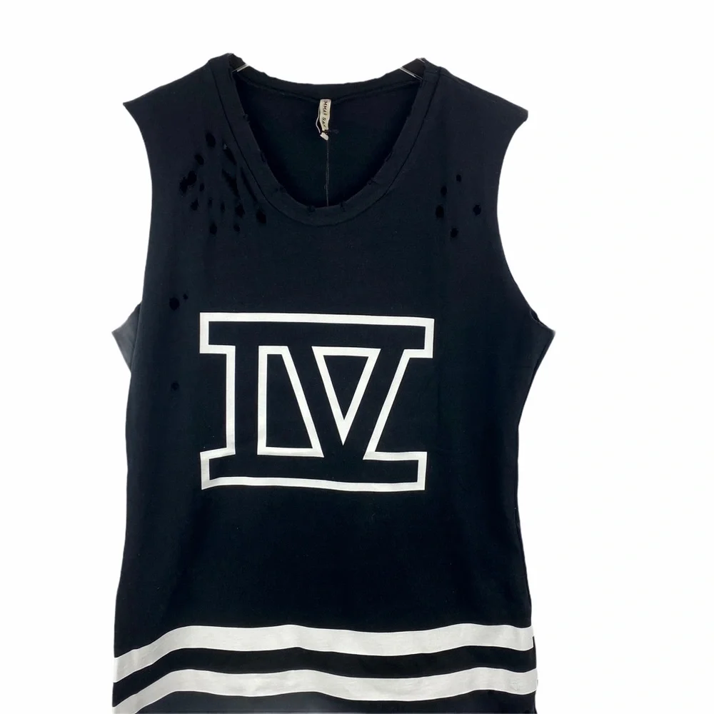 NWT EMMA & SAM LF IV Black White Sporty Dress Small - Picture 3 of 9